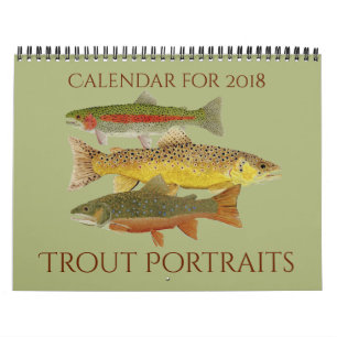 Mural Calendrier de portraits de truite