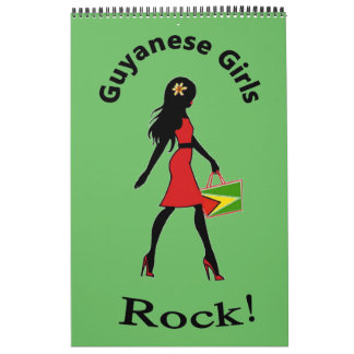 Mural Calendrier de rock des filles guyanaises
