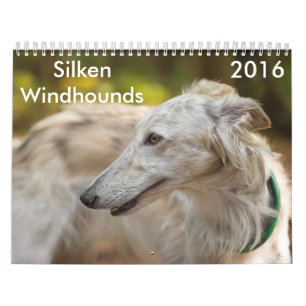 Mural calendrier de soie de 16 2016 Windhounds