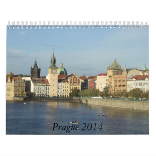 Mural Calendrier de voyage de Prague 2014