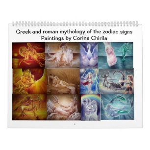 Mural Calendrier de zodiaque de mythologie grecque et