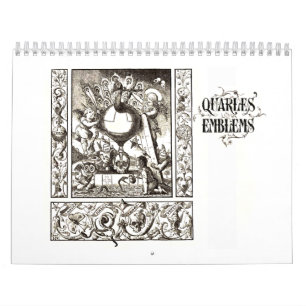 Mural Calendrier d'emblème de Quarles des 1600s
