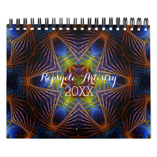 Mural Calendrier des arts géométriques de repsymétrie