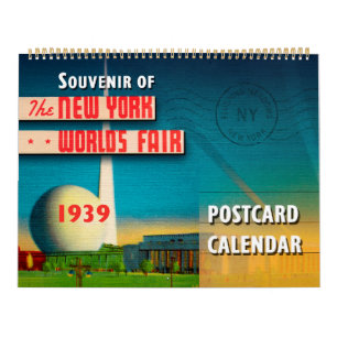 Mural Calendrier des cartes postales du Salon mondial de