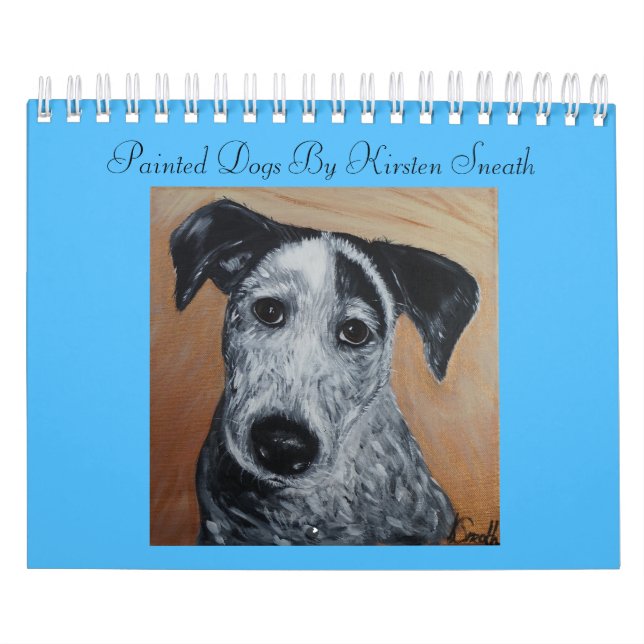 Mural Calendrier des chiens peints (Protection)