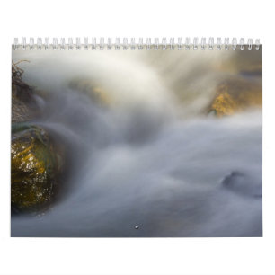 Mural Calendrier des écritures d'eau floue