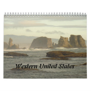 Mural Calendrier des États-Unis de l'Ouest 2014