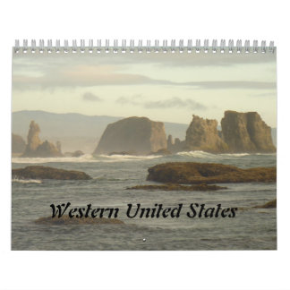 Mural Calendrier des États-Unis de l'Ouest 2014