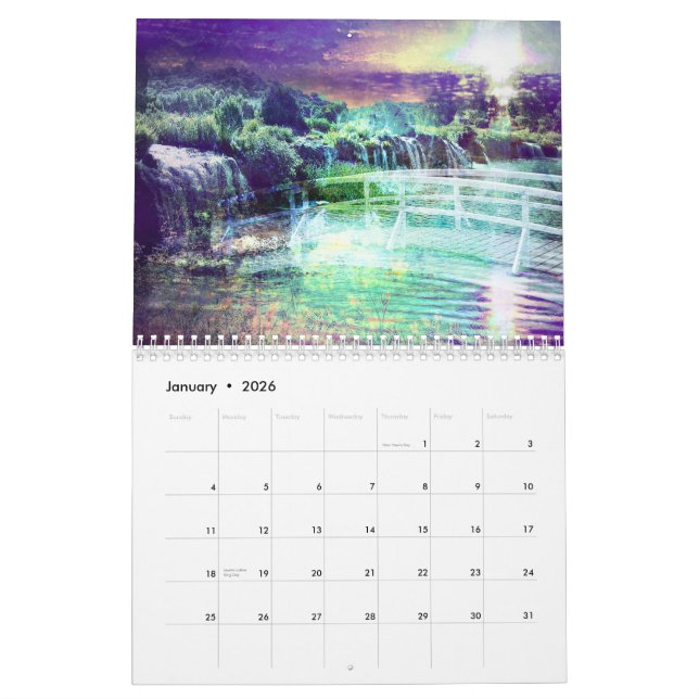 Mural Calendrier des expressions 2015 d'Éden (Jan 2026)