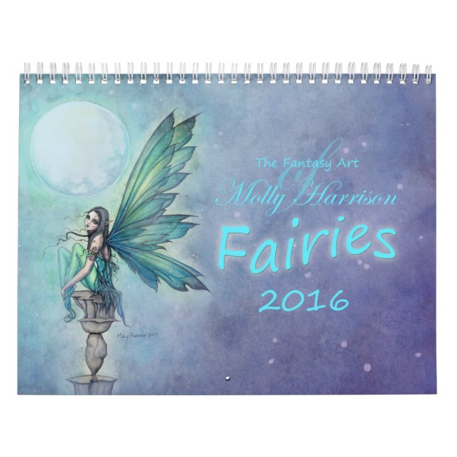 Mural Calendrier des fées 2016 par Molly Harrison Imagin (Protection)