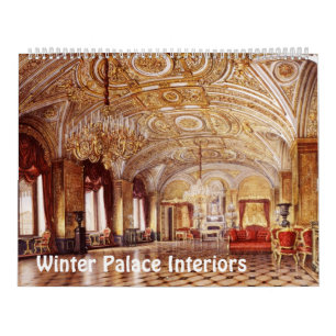 Mural Calendrier des intérieurs du palais d'hiver de 12