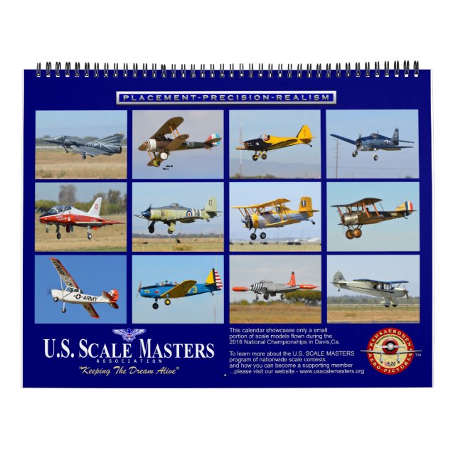 Mural Calendrier des mesureurs d'échelle des États-Unis  (Dos)