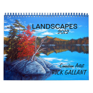 Mural CALENDRIER DES PAYSAGES par ARTISTE RICK GALLANT