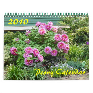 Mural Calendrier des pivoines 2010