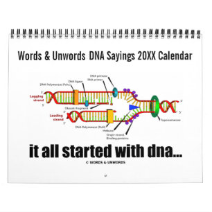 Mural Calendrier des relevés ADN 20XX (Humour de réplica