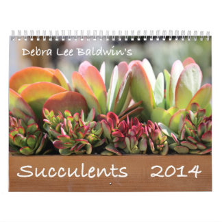 Mural Calendrier des Succulents 2014 par Debra Lee