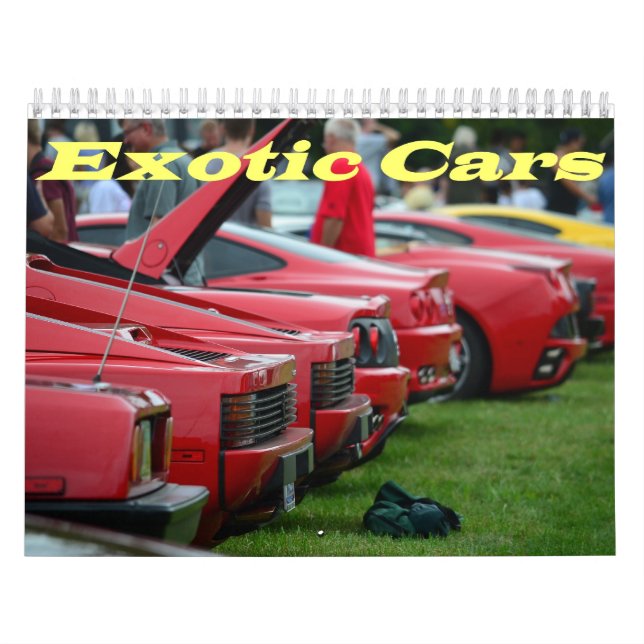 Mural Calendrier des voitures exotiques (Protection)
