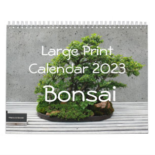 Mural Calendrier d'impression grand format 2023 - Bonsai