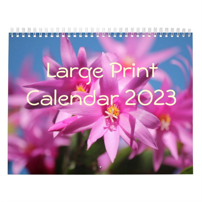 Mural Calendrier d'impression grand format 2023 - Fleurs (Protection)