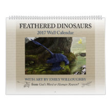 Calendrier Dinosaure Feathered 2017
