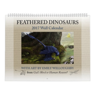 Mural Calendrier Dinosaure Feathered 2017