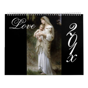 Mural Calendrier DIY, Love, Bouguereau