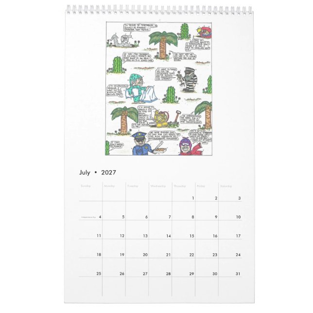 Mural Calendrier drôle 2016 de citations (Jul 2027)