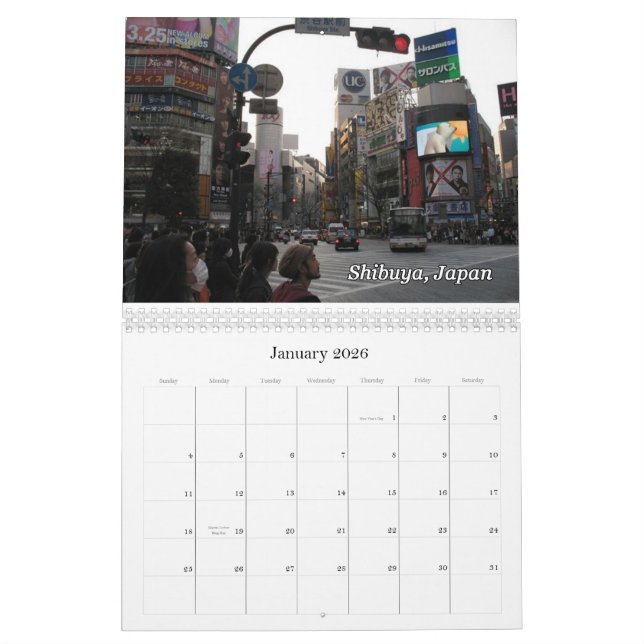 Mural Calendrier du Japon 2011 (Jan 2026)