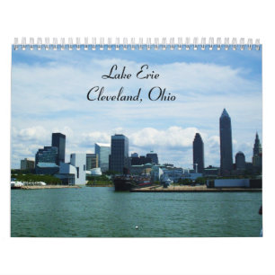 Mural Calendrier du LAC ÉRIÉ, CLEVELAND, OHIO