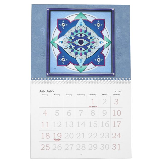 Mural Calendrier du l'Inspiration-Mandala 2015 de (Jan 2026)