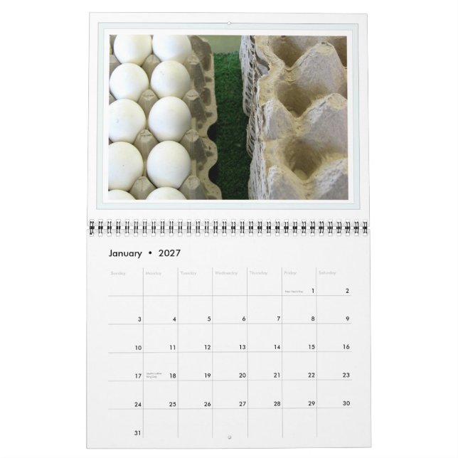 Mural Calendrier du marché agricole 2015 (Jan 2027)