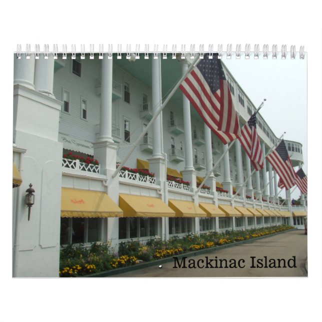 Mural Calendrier du Michigan d'île de Mackinac (Protection)