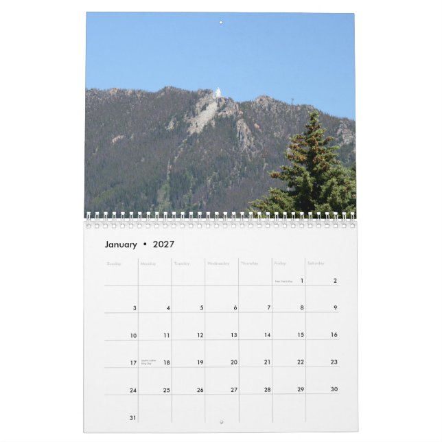 Mural Calendrier du Montana (Jan 2027)