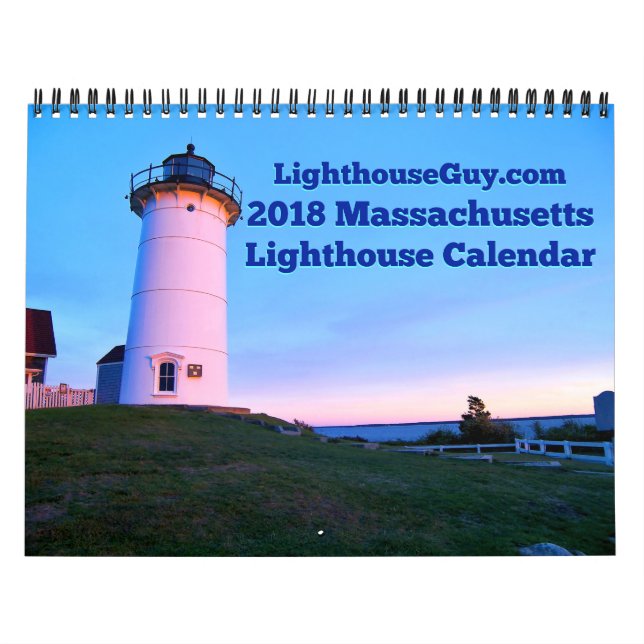 Mural Calendrier du phare du Massachusetts 2018 (Protection)