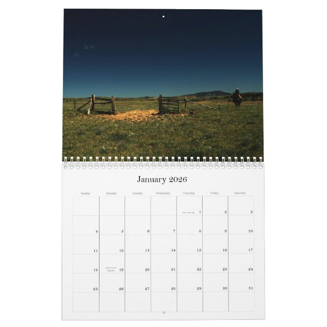Mural Calendrier du ranch 2011 de Sweetgrass (Jan 2026)