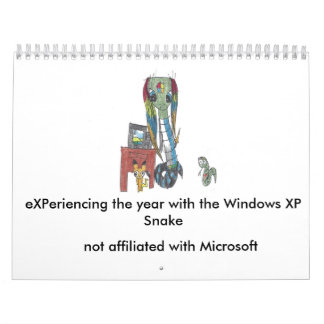Mural Calendrier du serpent 2017 de Windows XP