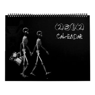 Mural Calendrier du squelette 2012 de vision de rayon X