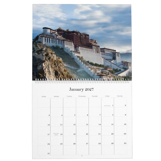 Mural Calendrier du Thibet 2012 (Jan 2027)