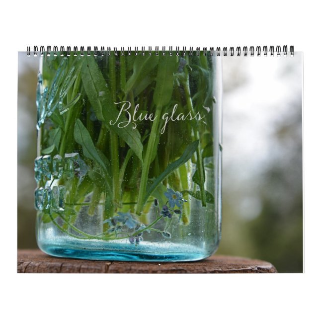 Mural Calendrier en verre bleu (Protection)