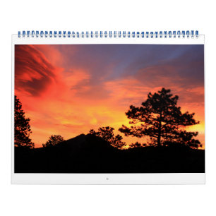 Mural Calendrier Estes Park Sunrise/Sunset 2015