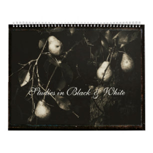 Mural Calendrier ~ Études en noir et blanc