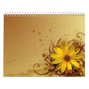 Mural Calendrier fleuri