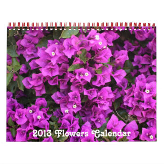 Mural Calendrier Fleurs 2013