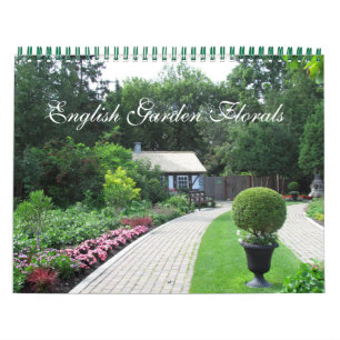 Mural Calendrier Florales du jardin anglais