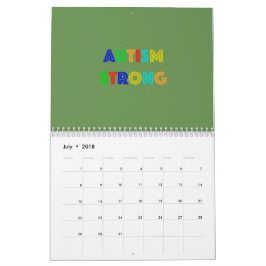 Mural Calendrier fort d'autisme