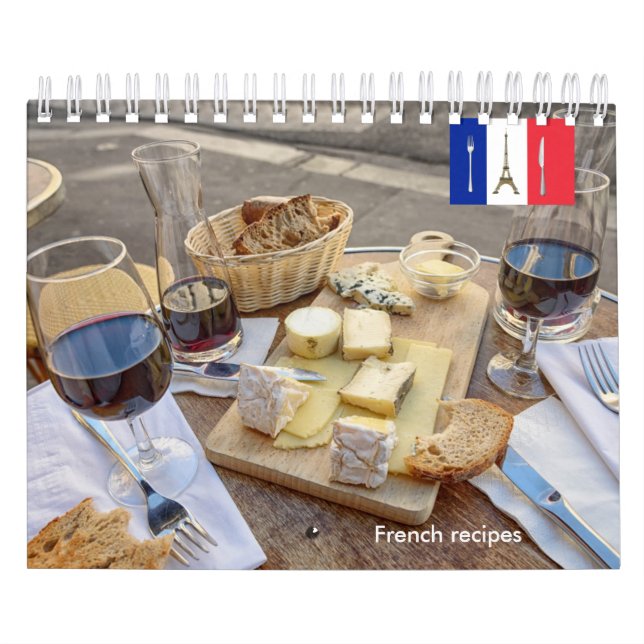 Mural Calendrier français de recettes (Protection)