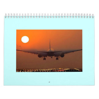 Mural Calendrier imprimé par coutume d'AVION