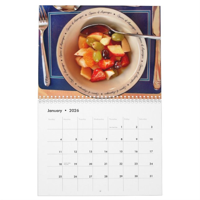 Mural Calendrier irlandais de petit déjeuner (Jan 2026)