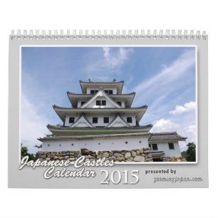 Mural Calendrier japonais 2015 de châteaux