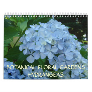 Mural Calendrier Jardins Floraux Botaniques HYDRANGEAS